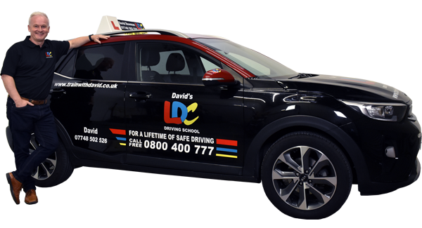 David Bowman's driving school car